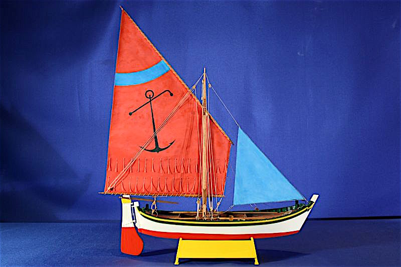 Modellismo Corel piano e istruzioni della barca a vela in scala Sloup 12" LOA 