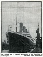 Il Titanic in partenza dalla banchina di Southampton