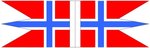Bandiera della Marina Militare della Norvegia