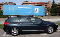 I contenitori sul tetto della Citroen C5